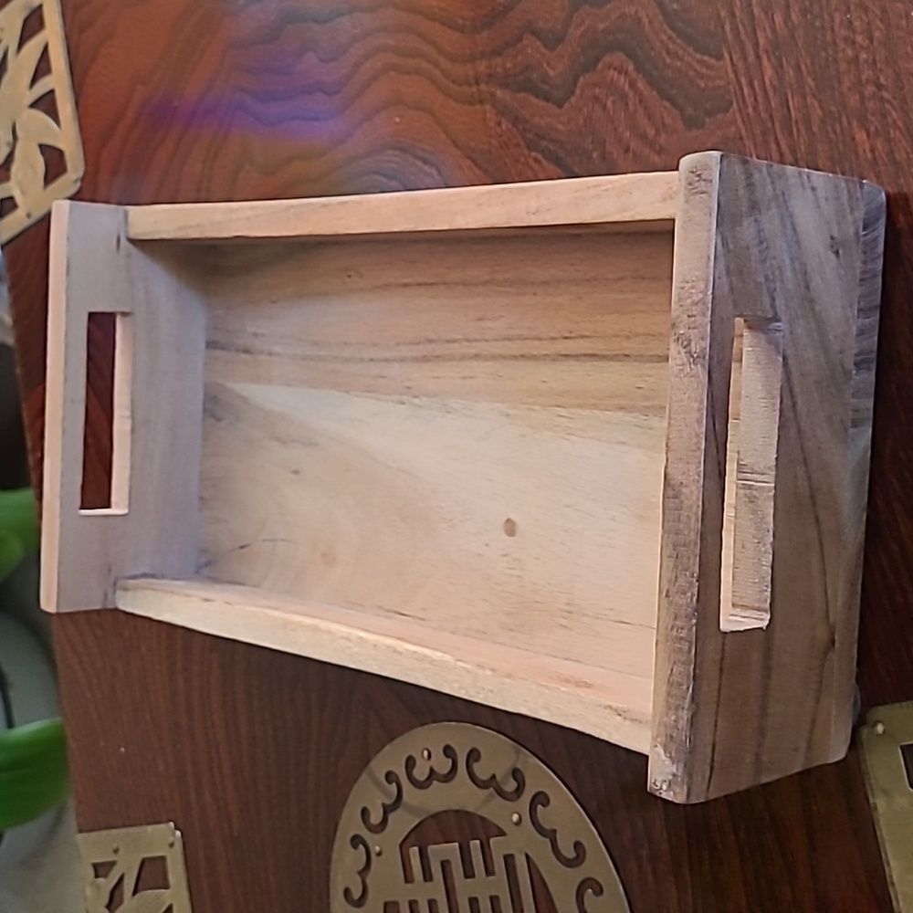 Wood Handled Tray